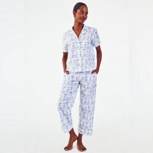 NEW NWOT Roller Rabbit Sleepy Sloth Liza Lounge Set Pants & Top Pajamas Size nXS